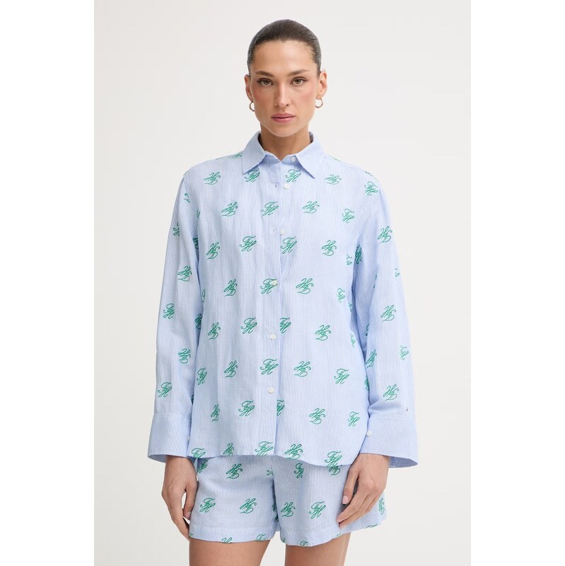 Tommy Hilfiger košile dámská se lnem SUMMER