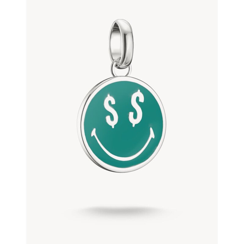 Thomas Sabo Silver smileyworld dollars charm pendant connect in