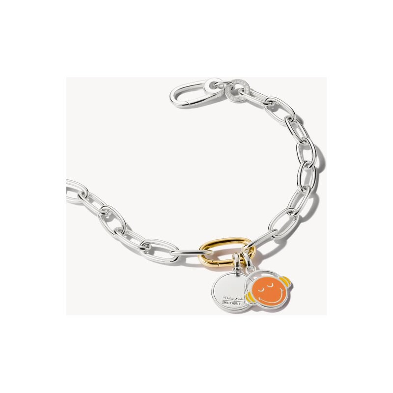 Thomas Sabo Silver smileyworld calm charm pendant connect in