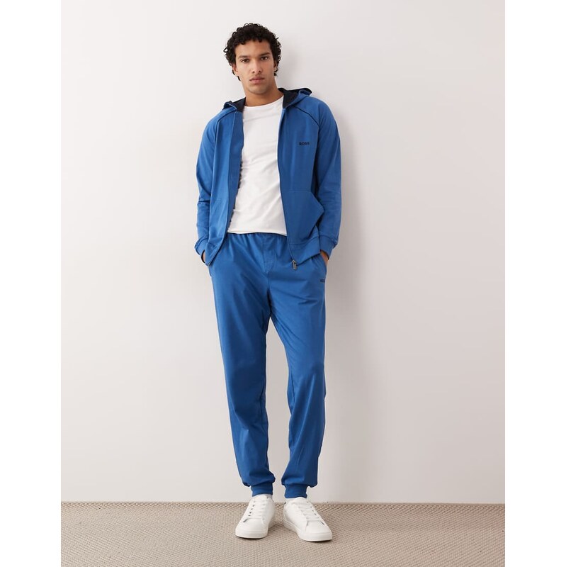 Boss Bodywear Mix & Match lounge joggers in blue