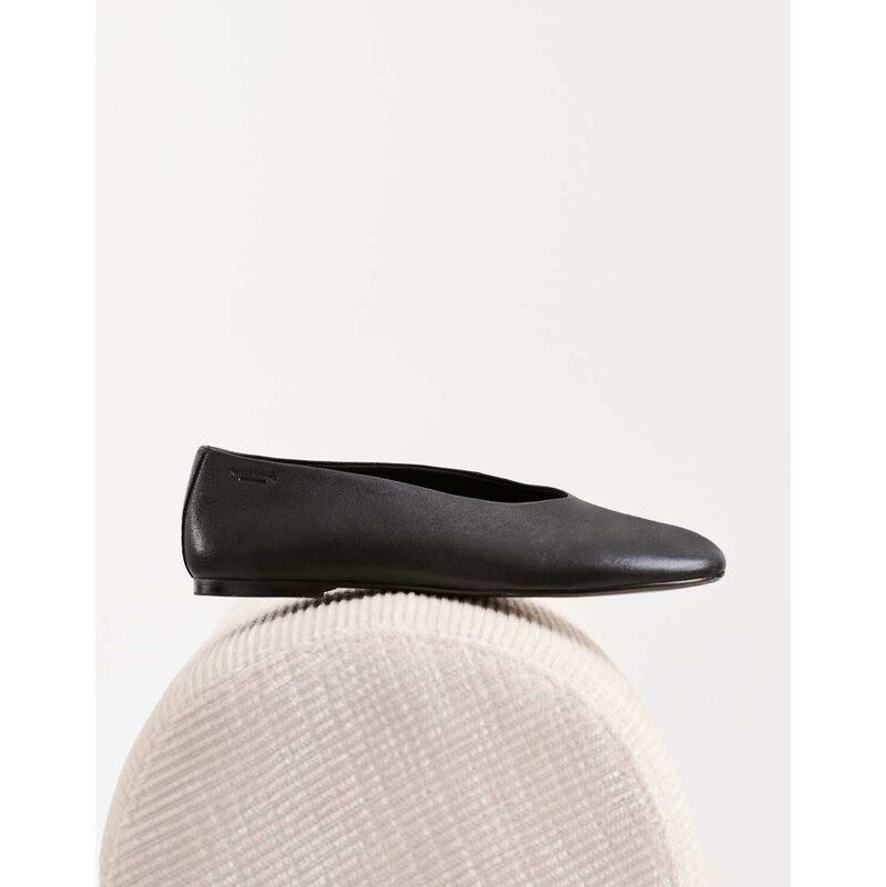 Vagabond Shoemakers Aleya leather ballet flats in black