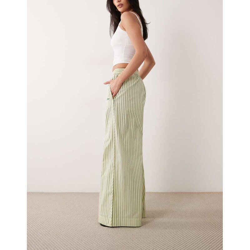 BOSS Orange tiplyn relaxed fit trousers in light green