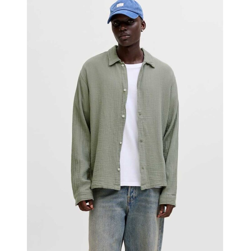 Jack & Jones Shirt in seagrass-Green