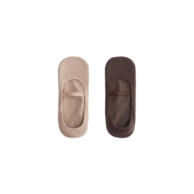 OYSHO 2 pairs of invisible cotton blend yoga and pilates socks with 115496803