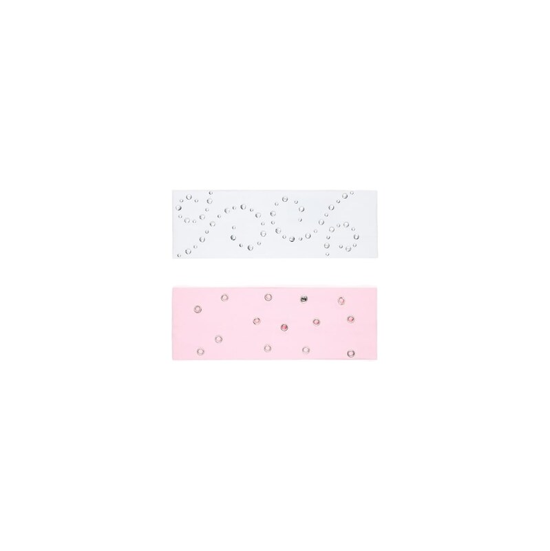 Bershka Pack of studded hair bands in ecru-White 115496831
