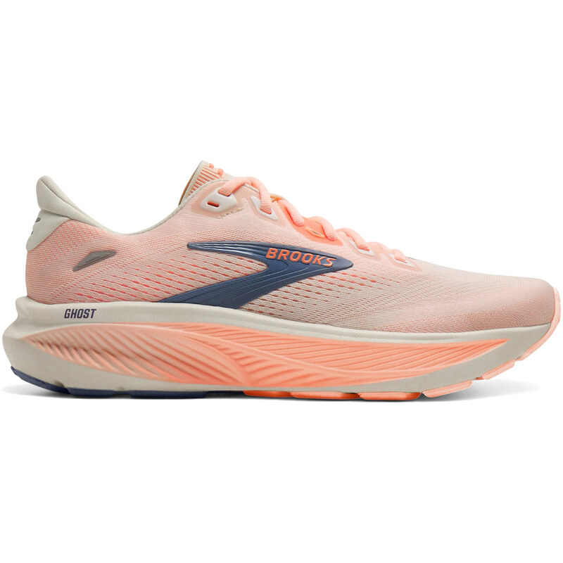 Brooks Ghost 18 Star White Cyber Peach Grey (W) 115497068