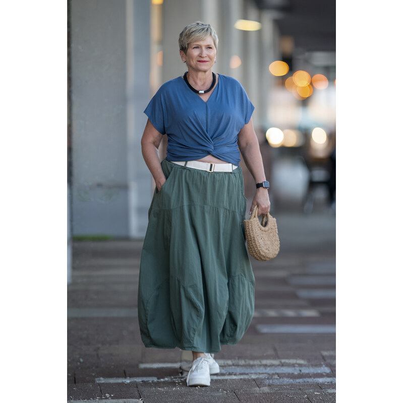 Italy fashion Dlouhá sukně EDNA Barva: Černá, Velikost: UNI: L-2XL 115683033