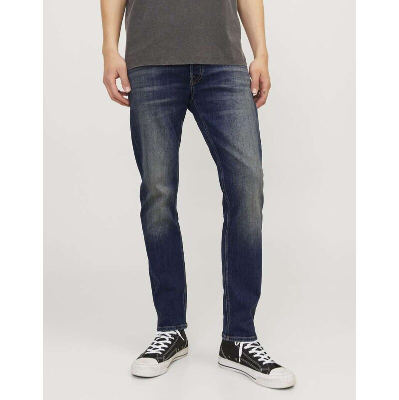 Jack & Jones Tapered fit jeans in blue denim