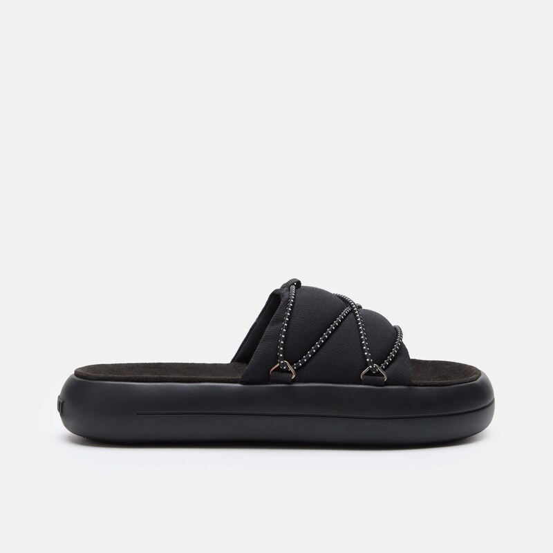 Unisex černé pantofle Moon Boot Icon Slide