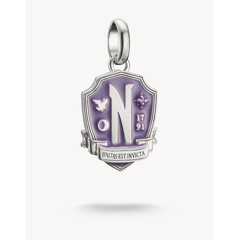 Thomas Sabo Charm pendant in silver, white, violet - SILVER