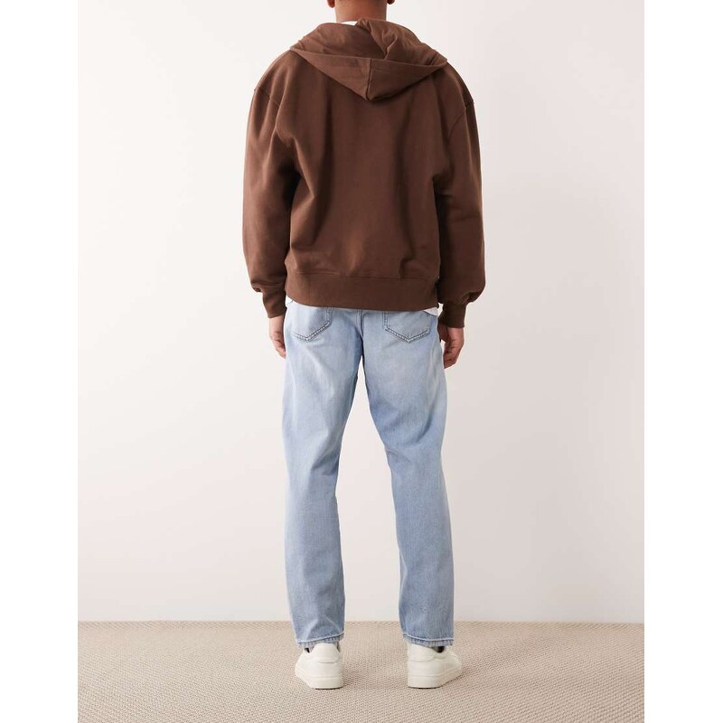 HUGO Red tapered denim jeans in light blue