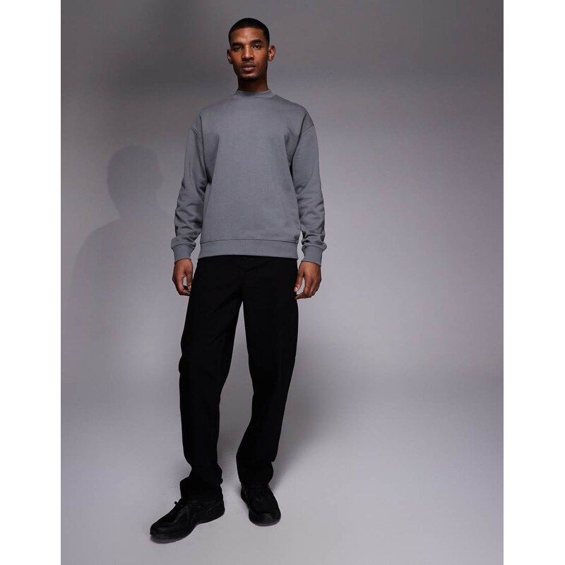 HUGO Red relaxed sweatshirt in dark grey