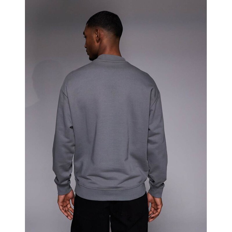 HUGO Red relaxed sweatshirt in dark grey