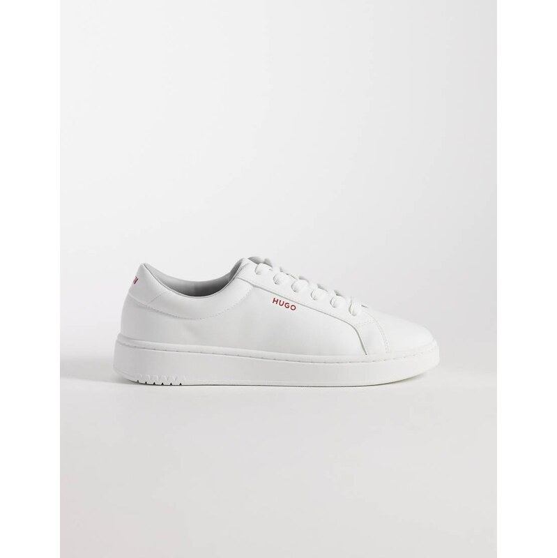 HUGO Red logo detail trainers in white