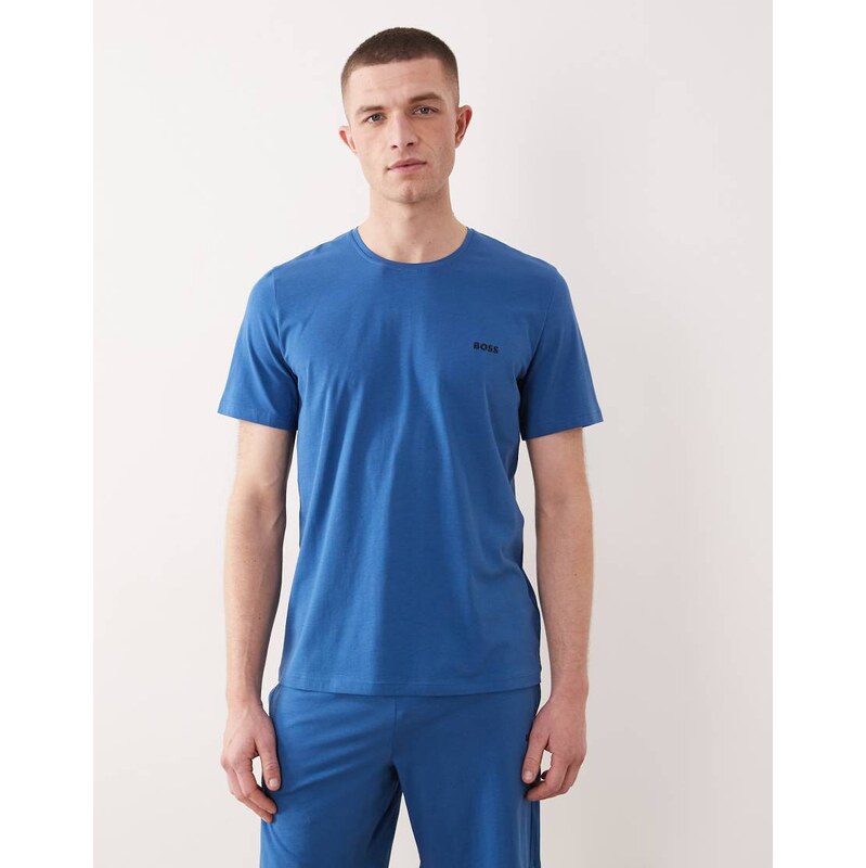 Boss Bodywear Mix & Match lounge t-shirt in blue