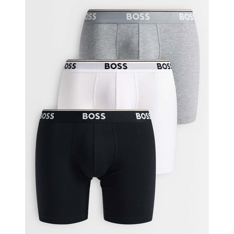 Boss Bodywear 3 pack power boxer briefs in multi