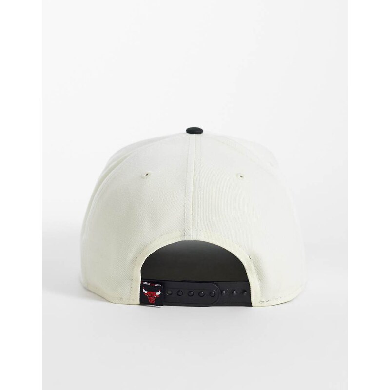 New Era Chicago Bulls 9fifty graphic logo cap with contrast peak in multi