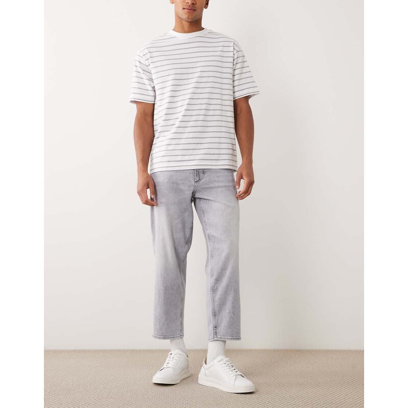 BOSS Orange Hugo Boss relaxed fit denim jeans in medium grey