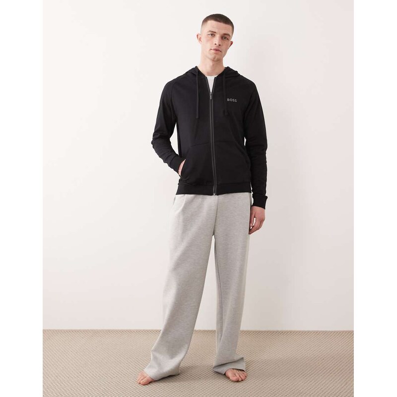 Boss Bodywear Authentic lounge hoodie in black