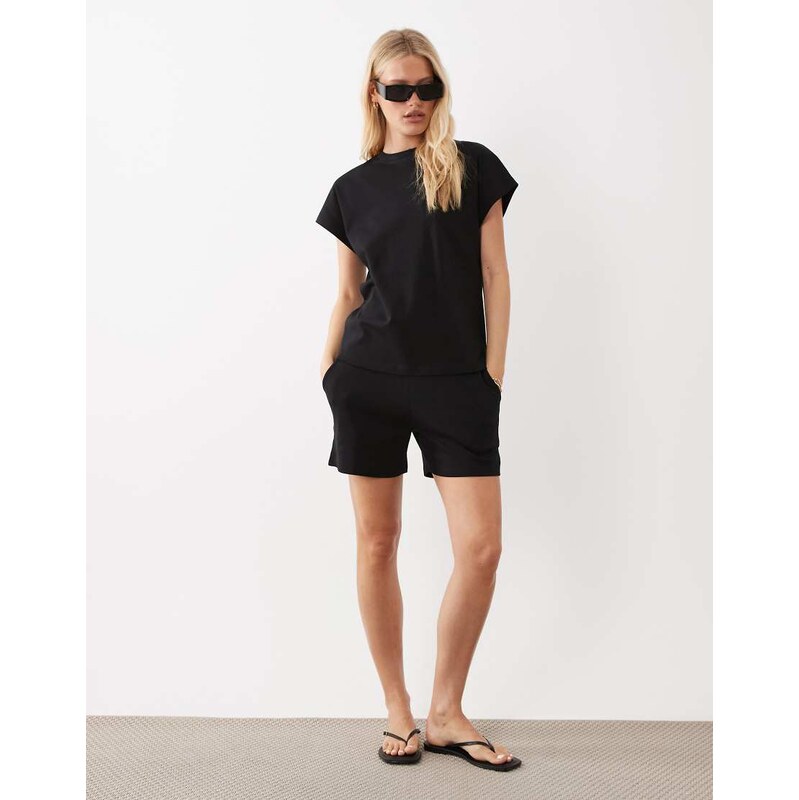 JDY shorts co-ord in black