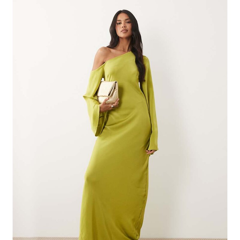ASOS Tall ASOS DESIGN Tall fallen shoulder long sleeve column