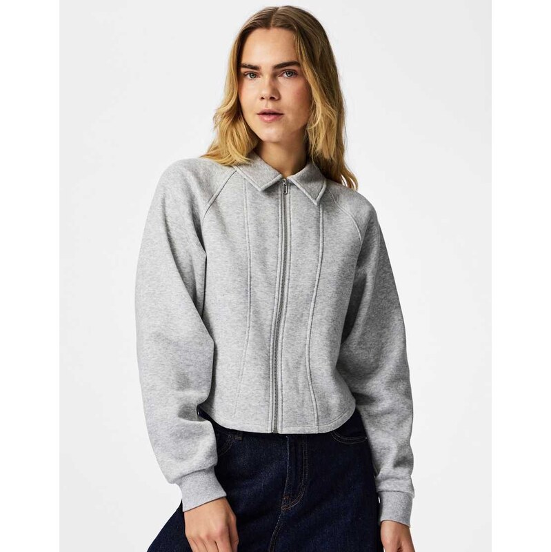 Pieces Cardigan in light grey melange 115500798