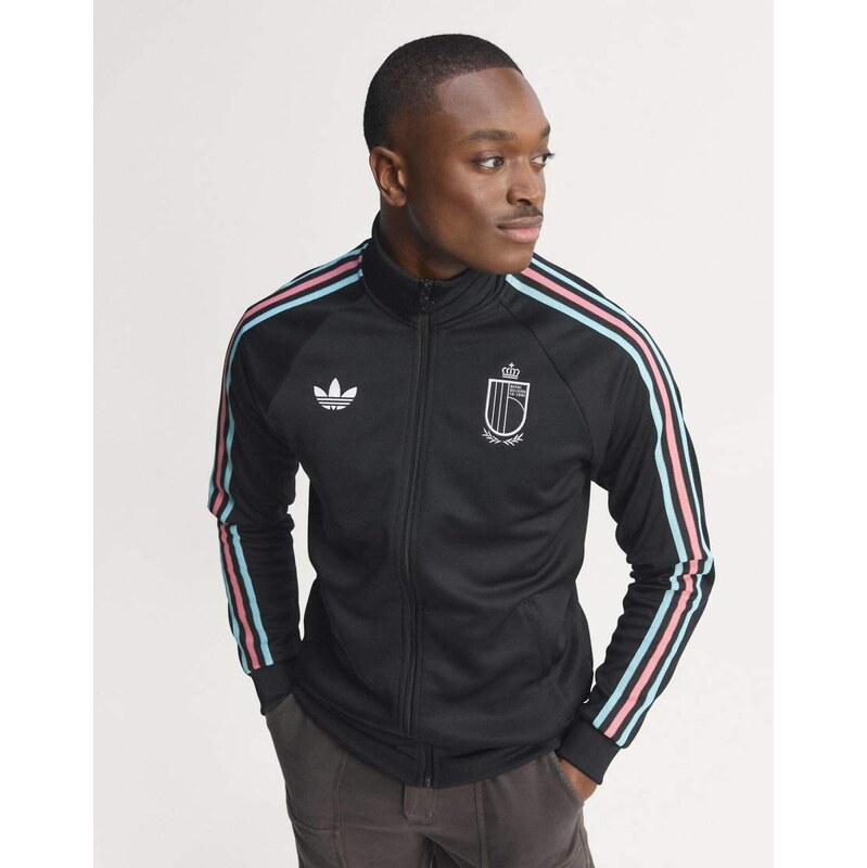 adidas performance Belgium originals track top in black