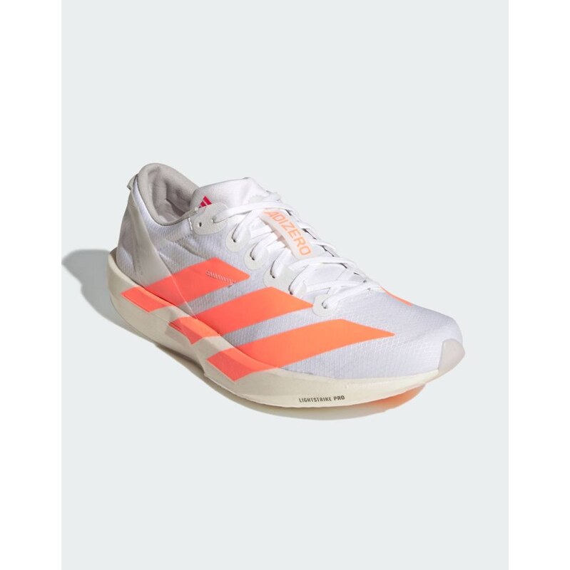 adidas performance Adizero adios 9 running shoes in cloud white