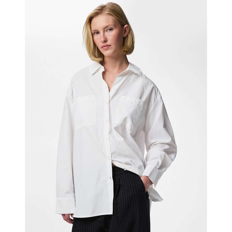 Pieces Shirt in bright white1 115523222