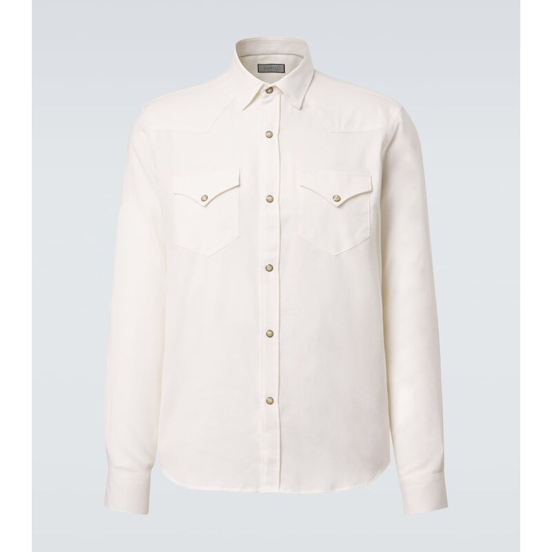 Canali Cotton and cashmere shirt