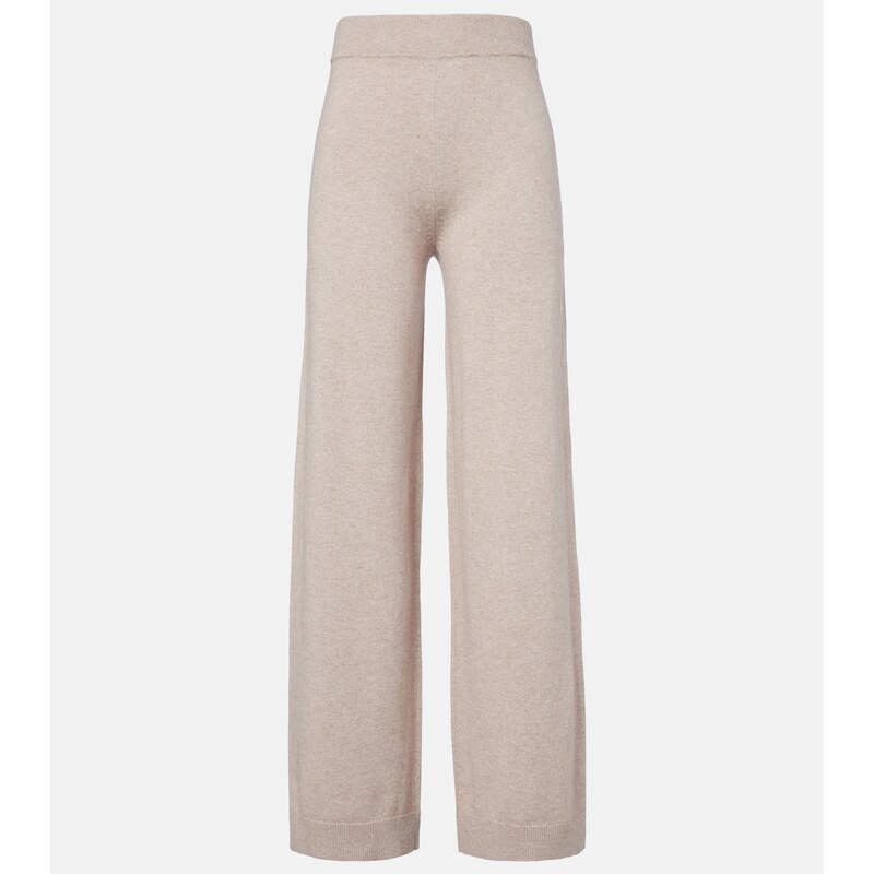 Jardin des Orangers Cotton and cashmere wide-leg pants