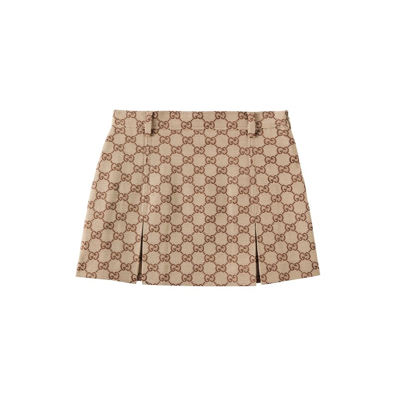 Gucci Kids GG canvas cotton-blend skirt