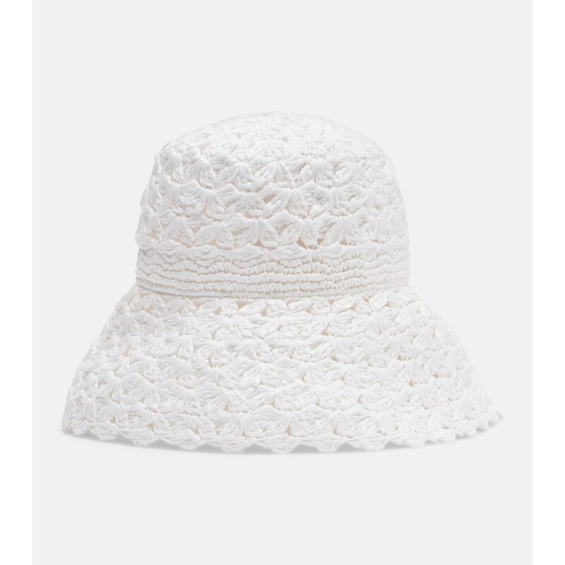 Aquazzura Crochet bucket hat