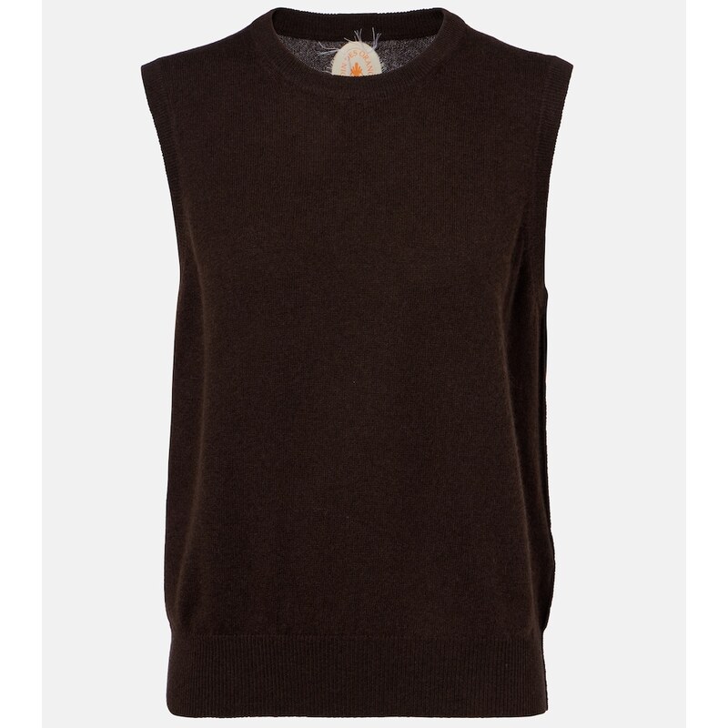 Jardin des Orangers Wool and cashmere tank top