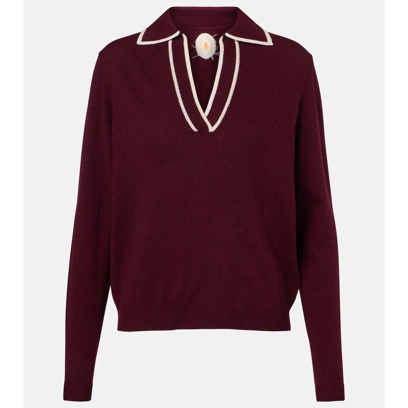 Jardin des Orangers Wool and cashmere polo sweater
