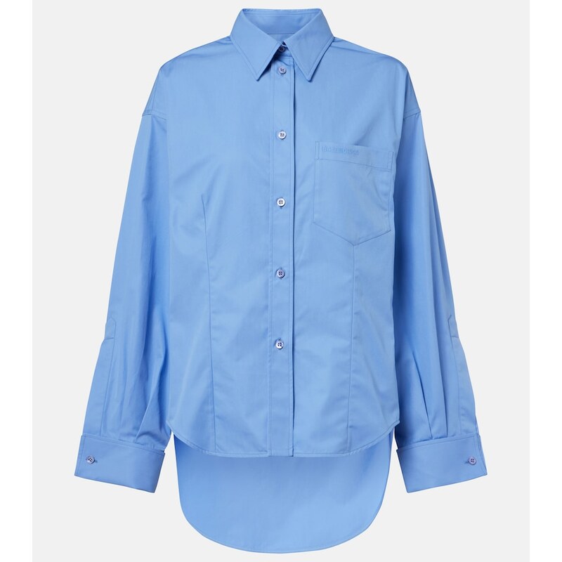 Balenciaga Asymmetric cotton poplin shirt