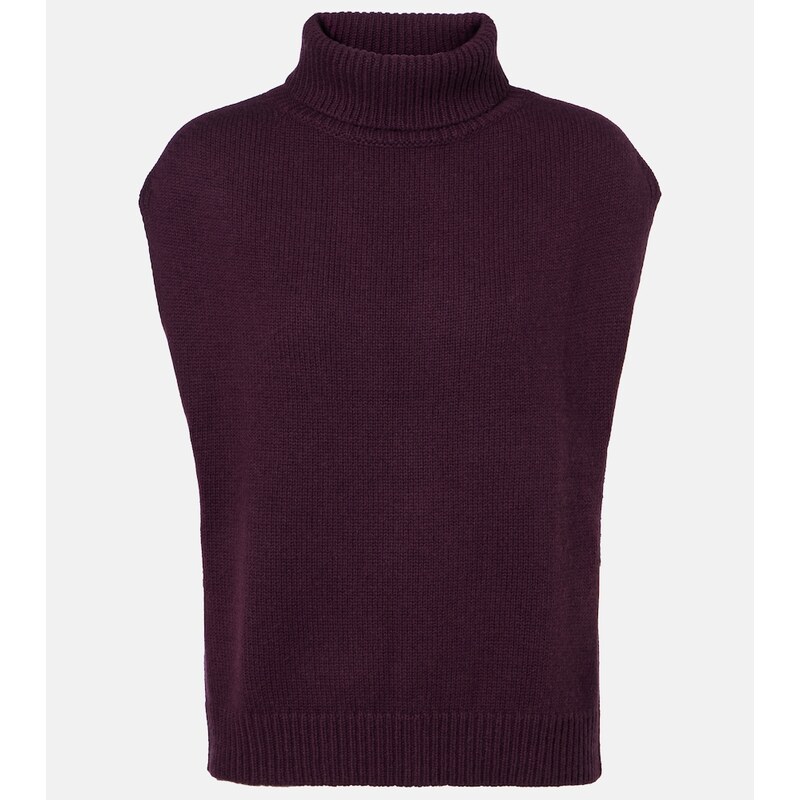 Jardin des Orangers Turtleneck wool and cashmere sweater vest