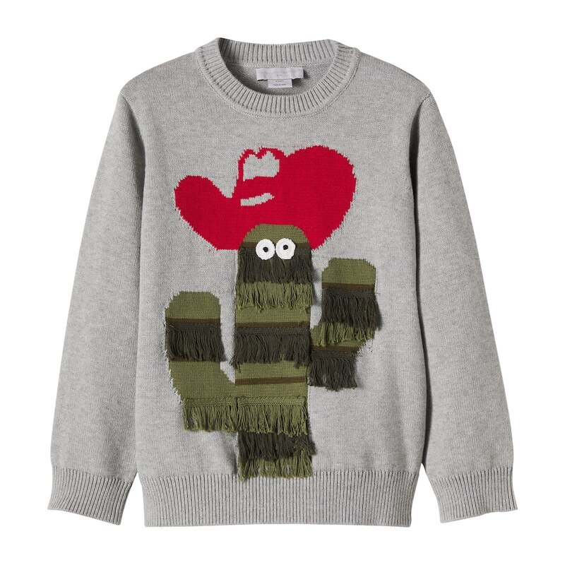 Stella McCartney Kids Embroidered cotton sweater