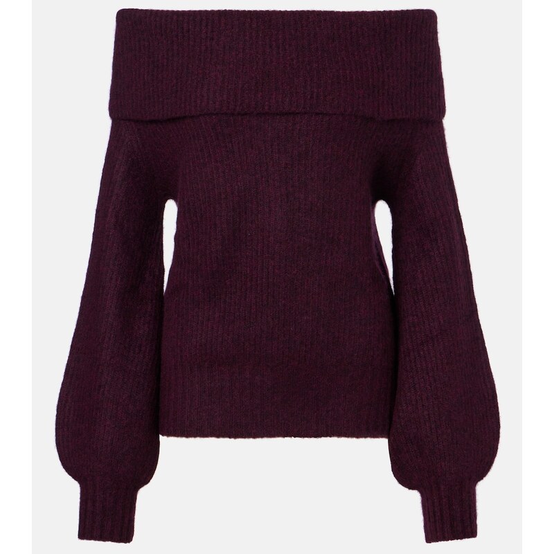 Jardin des Orangers Off-shoulder cashmere and silk sweater