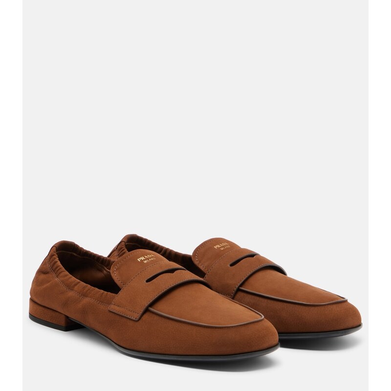 Prada Leather penny loafers