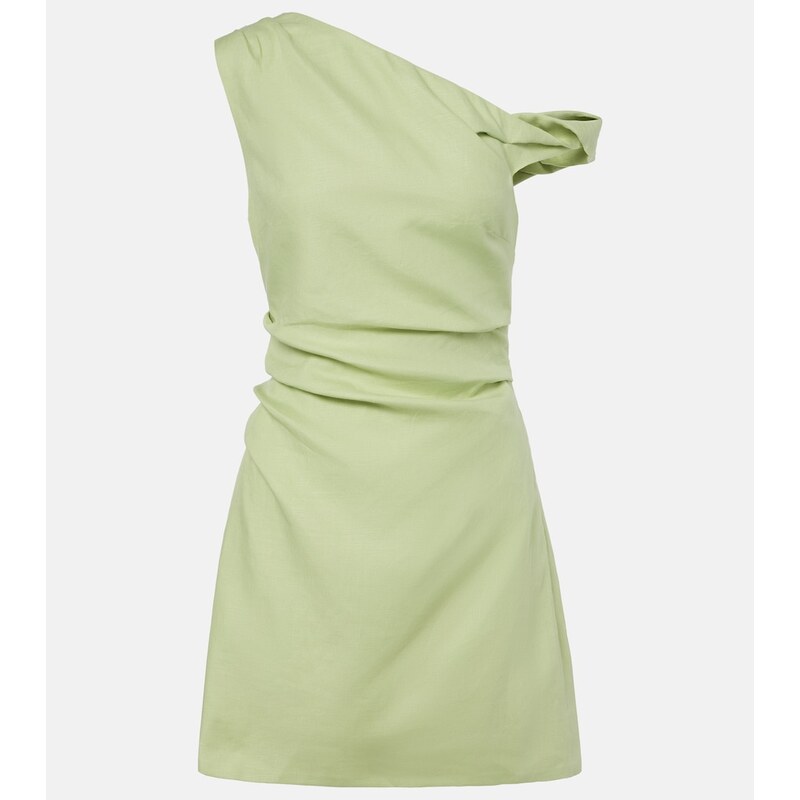 SIR Asymmetric linen minidress