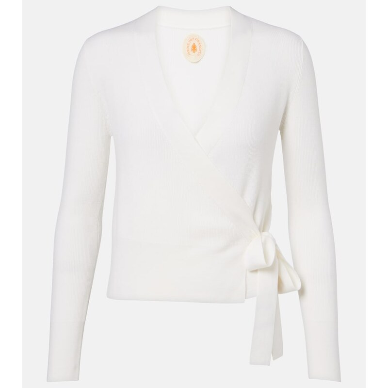 Jardin des Orangers Virgin wool wrap cardigan