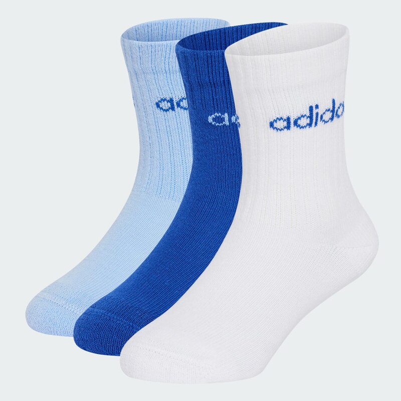 Adidas DĚTSKÉ PONOŽKY LINEAR CREW, 3 PÁRY V BALENÍ 115503837