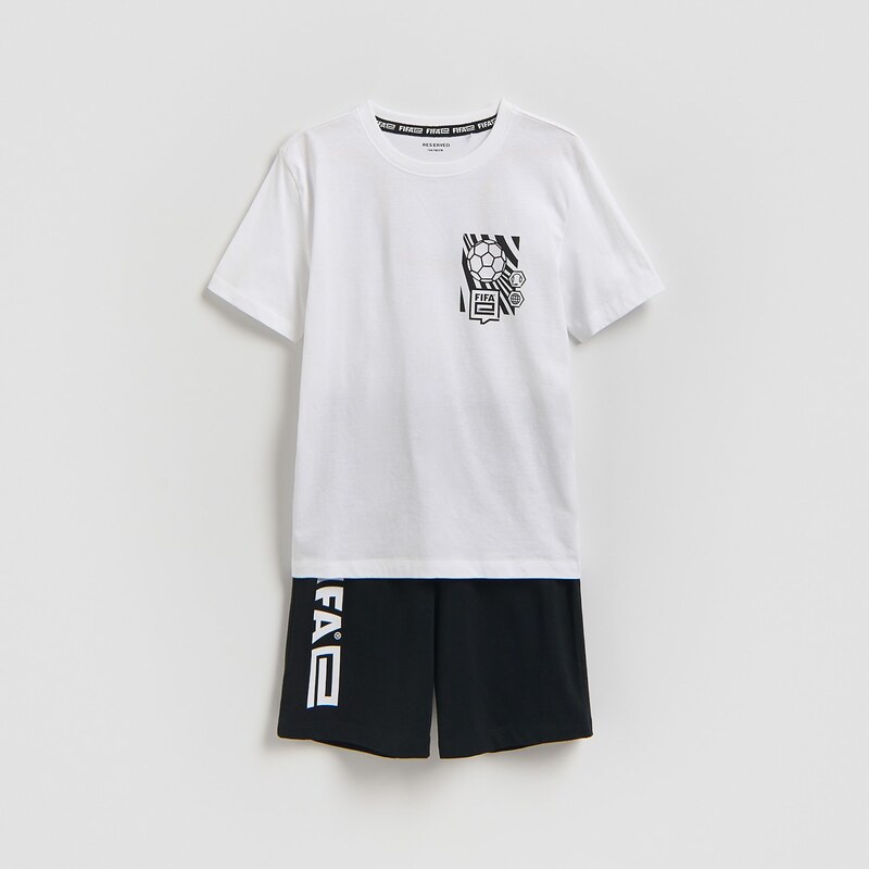 Reserved - BOYS` PYJAMA - bílá