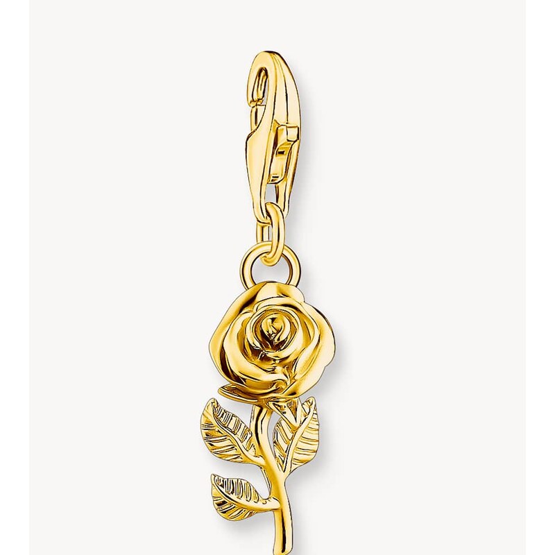 Thomas Sabo rose pendant in 925 sterling silver & 18k yellow