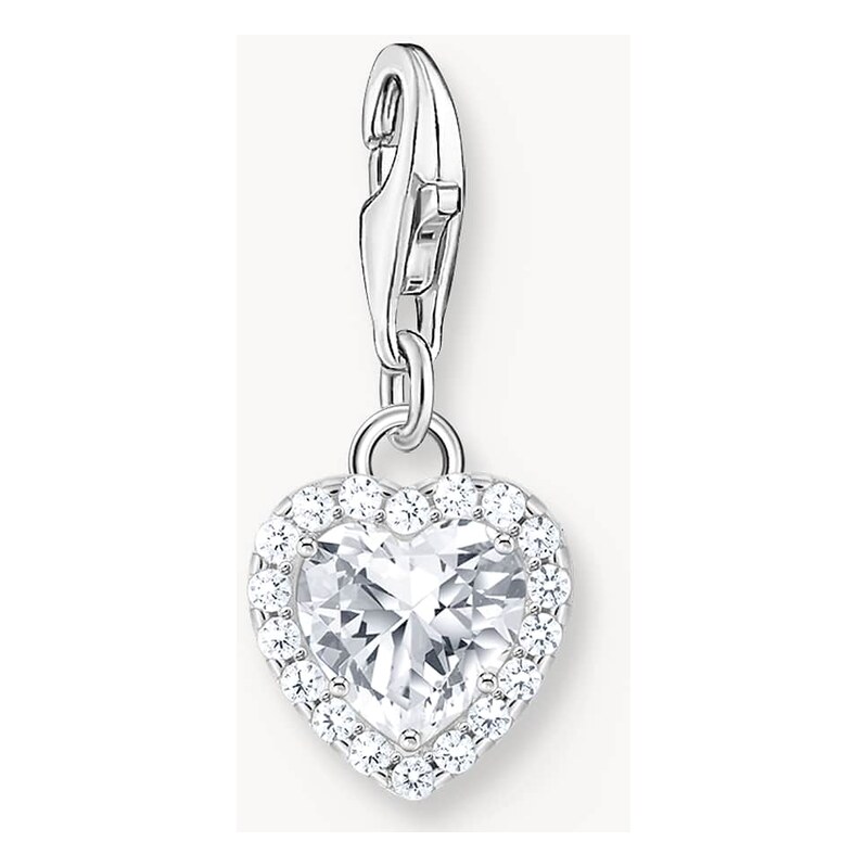 Thomas Sabo Charm pendant in silver, white - SILVER