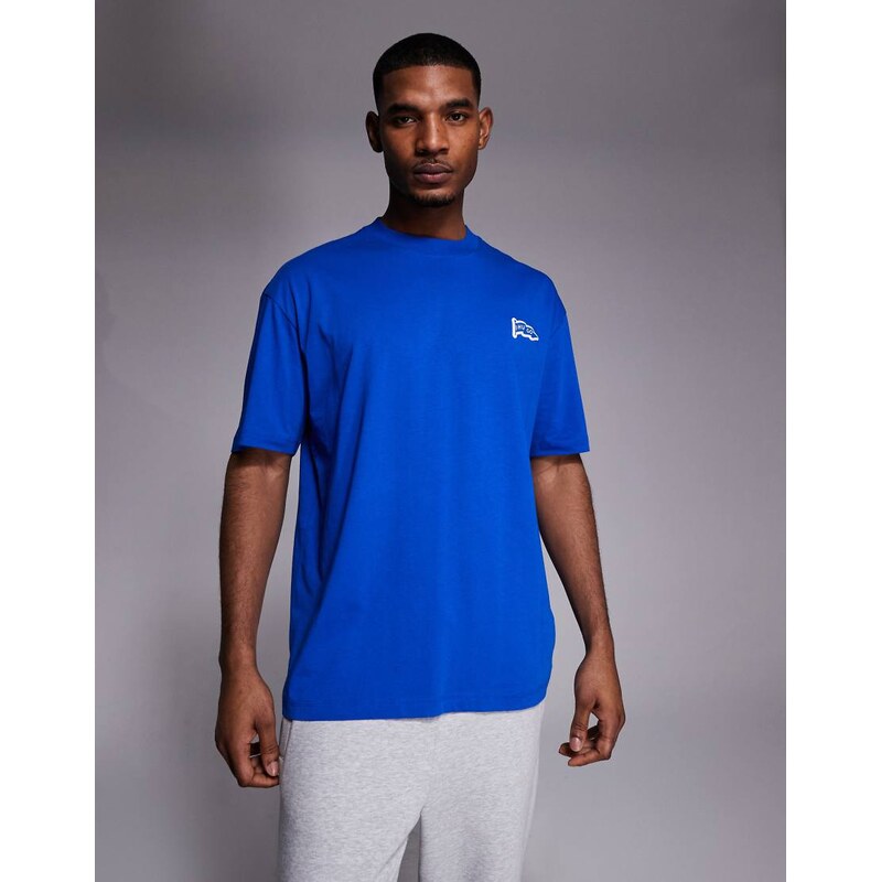 Hugo Blue print t-shirt in blue