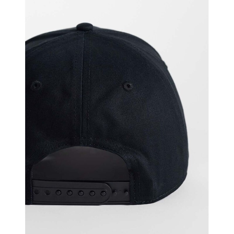 HUGO Red cotton twill cap with logo in dark black