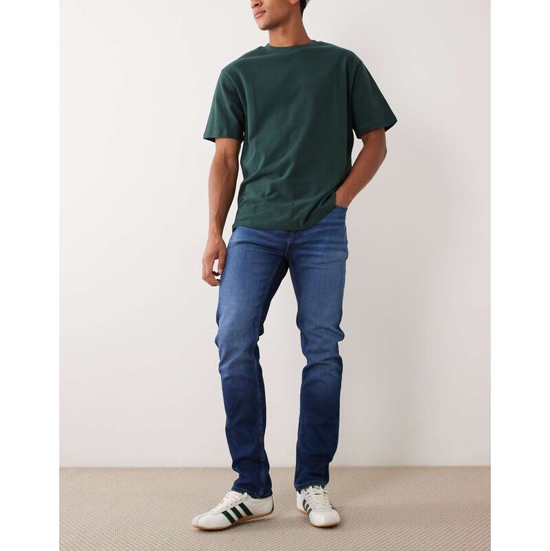 HUGO Red 708 slim fit jeans in dark blue