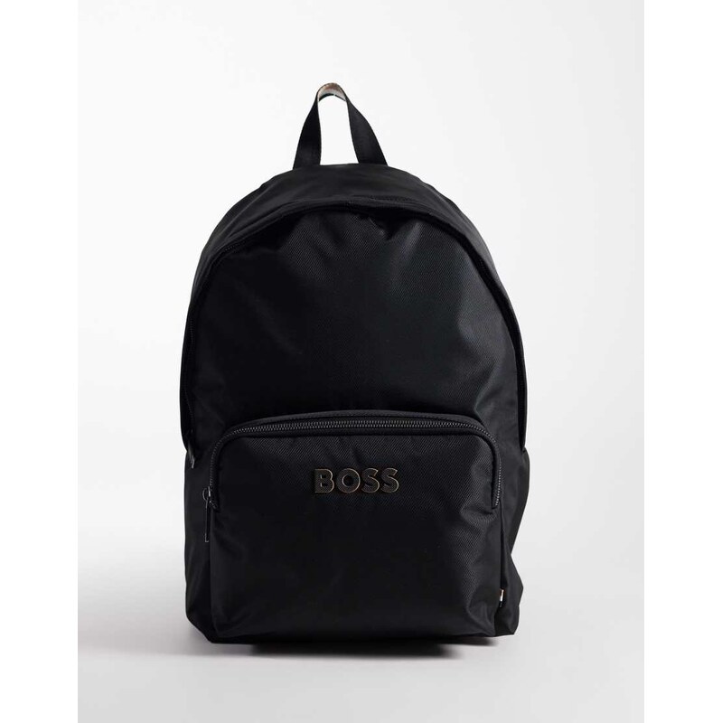 BOSS Orange Boss Catch tonal logo backpack in black